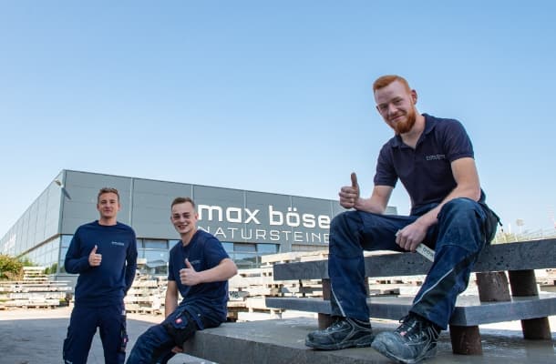 Aufbau durch unser Team – Natursteinwerk Max Böse